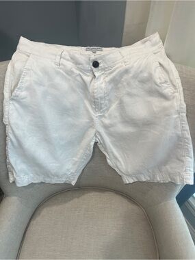 Bluemint White Linen Shorts Men's Size 32 Premium Resort Wear